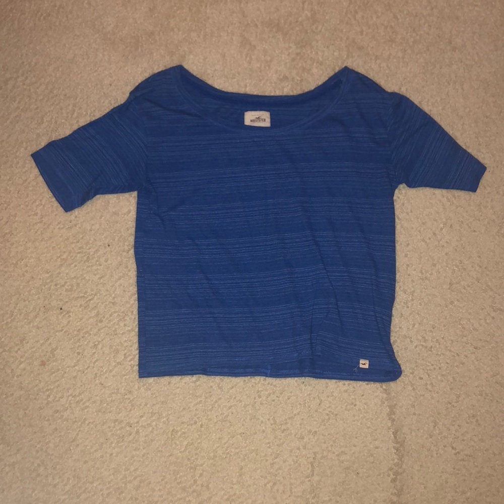 Blue quarter sleeve shirt